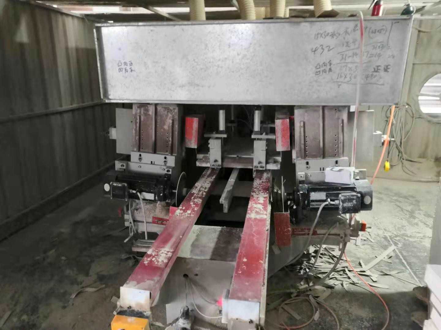 Saw machine for raised floor panel